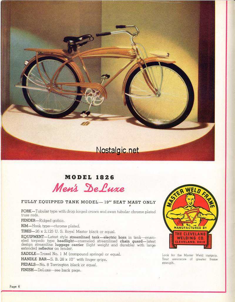 1939 Roadmaster Catalog Picture 6 Dave's Vintage Bicycles
